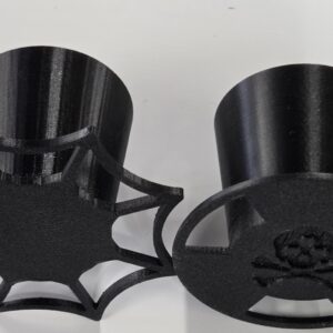 Solvent-resistant stand alone  cup holders