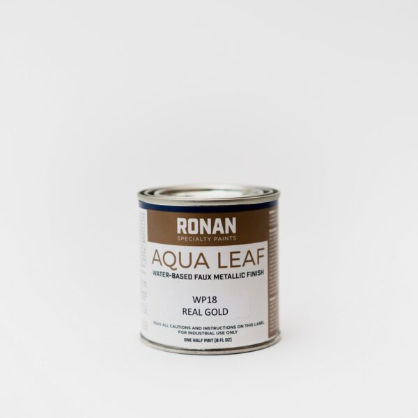 Ronan Aqua Leaf Faux Metallic Water Based enamel